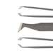 Style 15A-C Carbon Steel Swiss High Precision Cutting Tweezers with Flat Angled Wide Tips, 4-3/4" Long